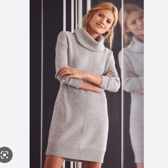 Lulus Dresses & Skirts - lulus grey turtleneck tea reader sweater dress